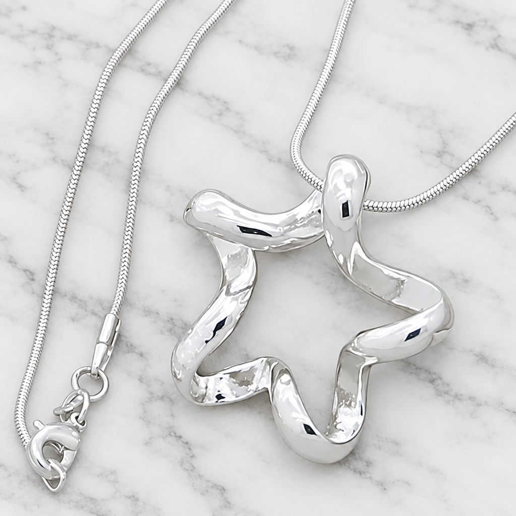 Sea Star Ribbon Necklace