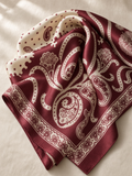 Bordeaux Paisley Scarf