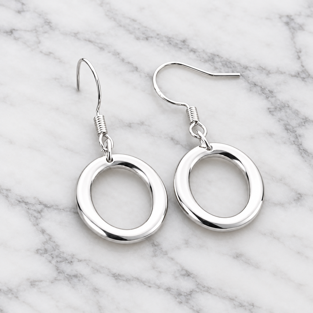 Circle Drop Earrings