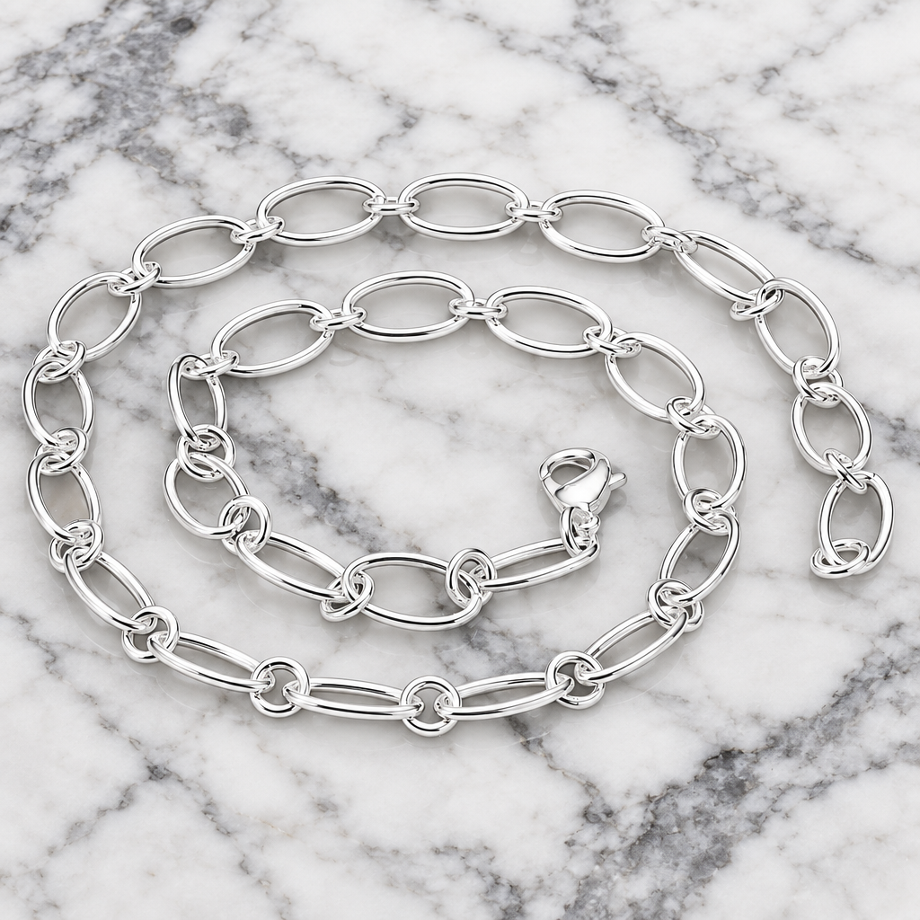 Silver Lining Chain Necklace
