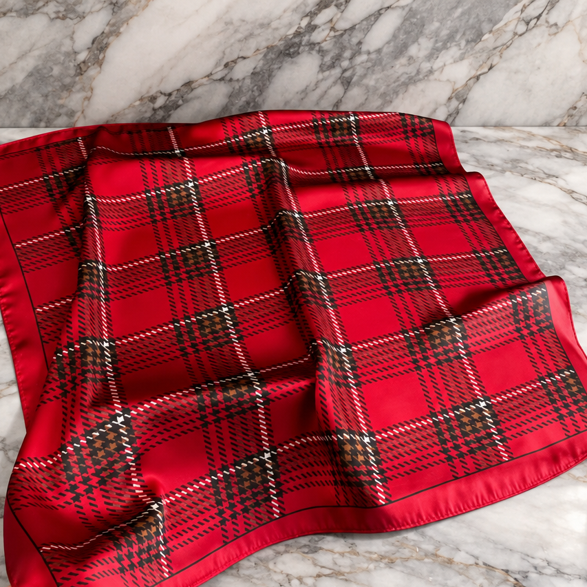 Tartan Tuesday Satin Scarf