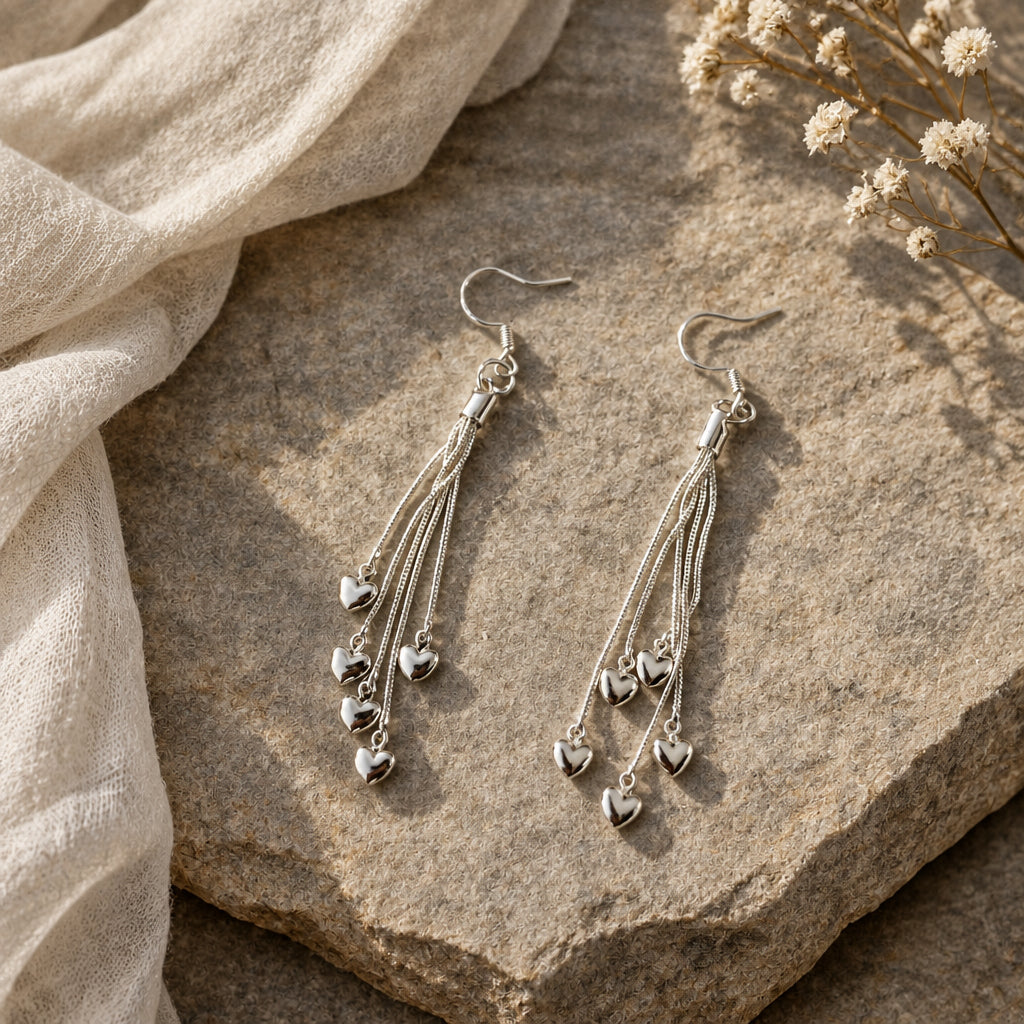 Heartstrings Tassel Earrings