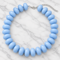 Powder Blue Chunky Bead Necklace