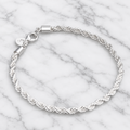 Silver Rope Bracelet
