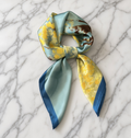 Aqua and Citrine Scarf