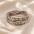 Blush and Gold Bracelet Stack