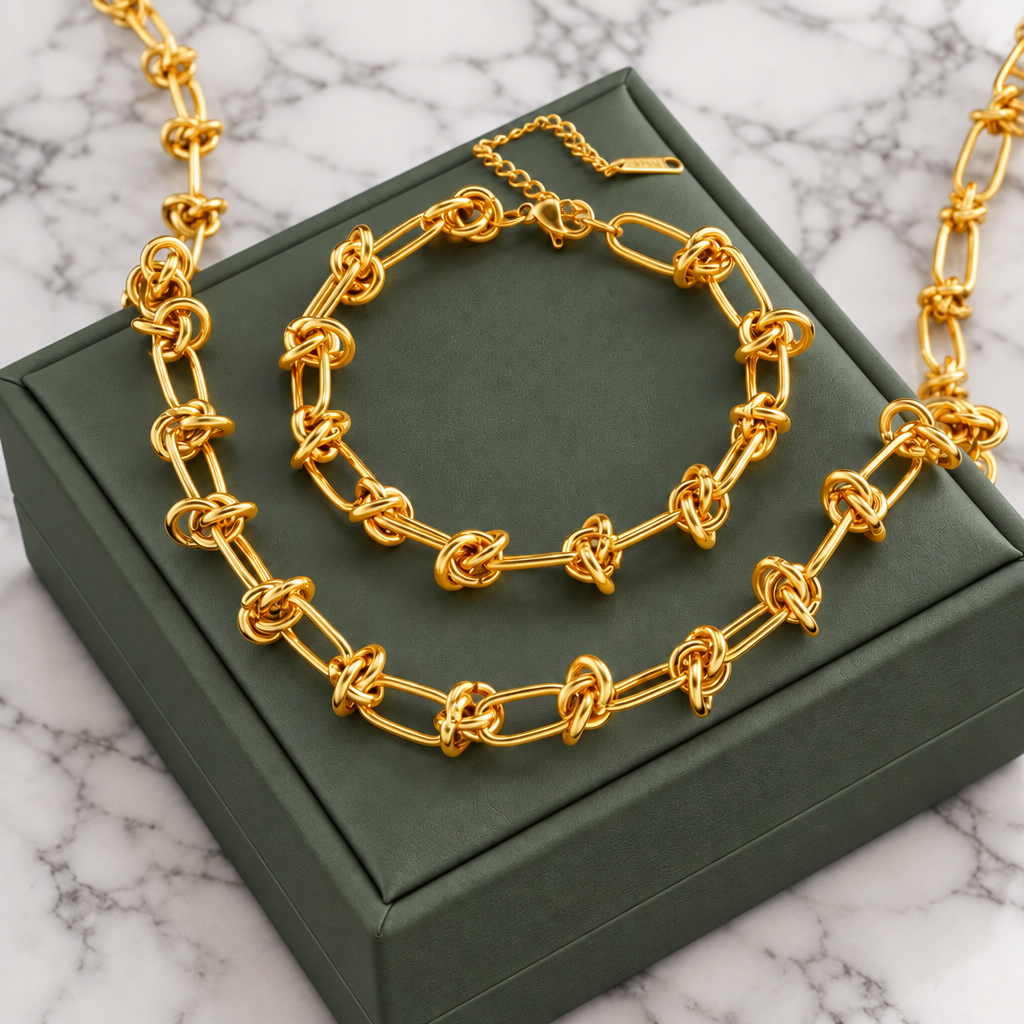 Knot Your Average Necklace and Bracelet Set
