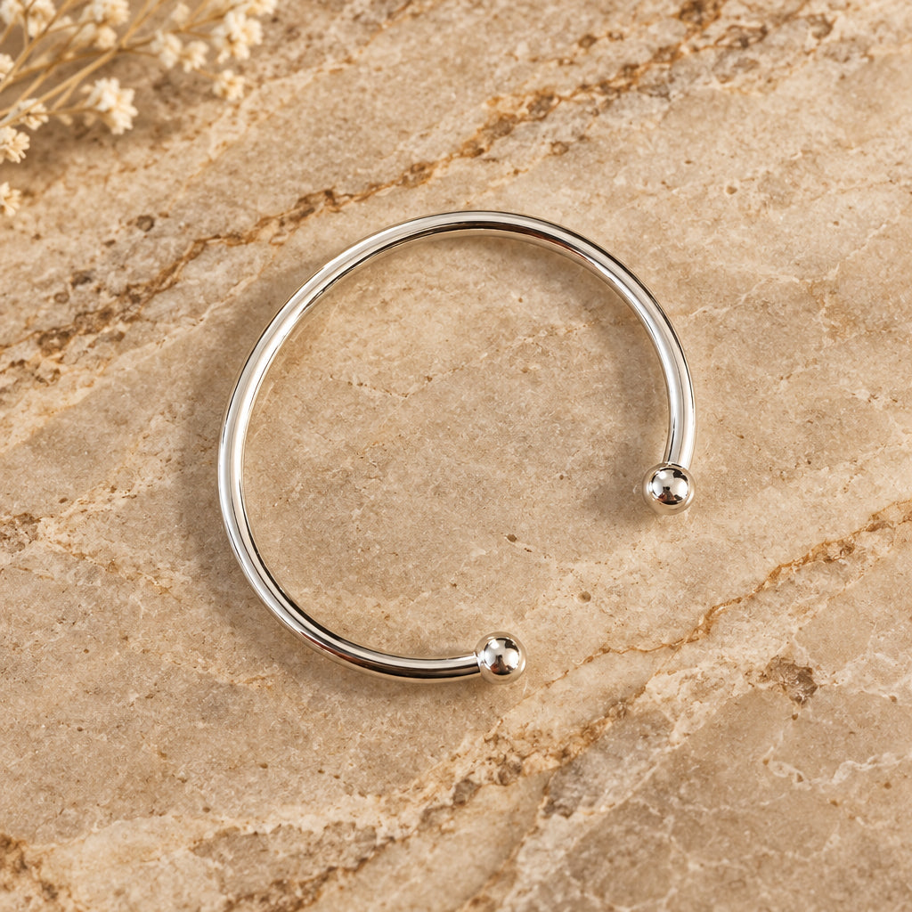 Moonbeam Bead Cuff Bangle