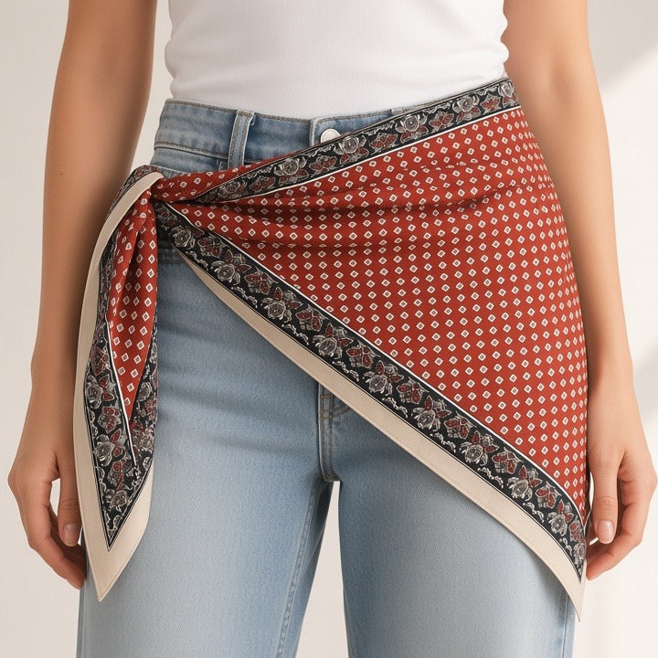 Rust Revival Triangle Scarf